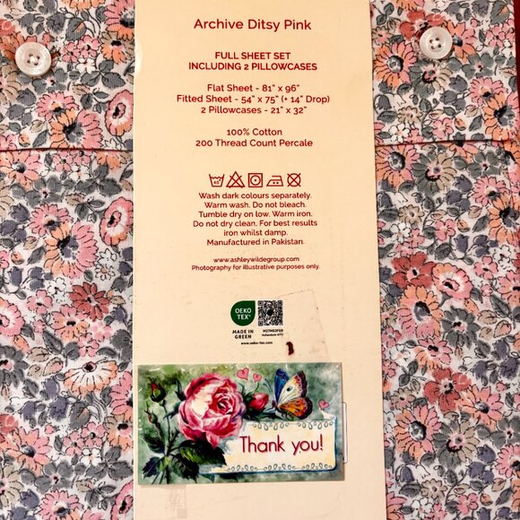 Cath Kidston FULL Sheet Set 100% OEKO Cotton - Picture 4 of 10